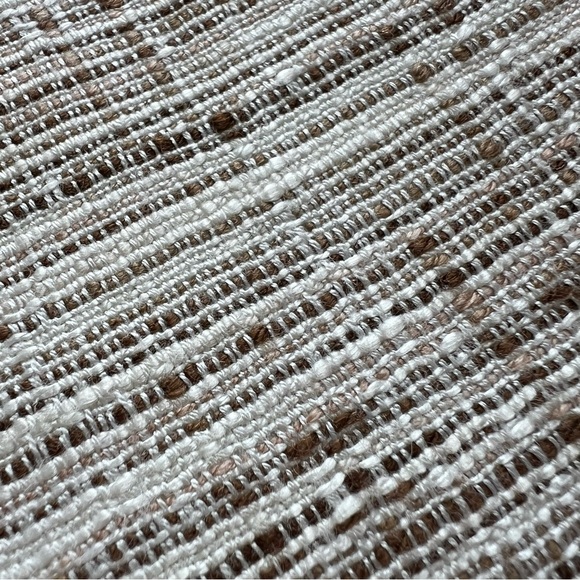 ⭐️ Liz Claiborne Suits Open Tweed Blazer Brown Ivory Size 8P - Picture 10 of 13